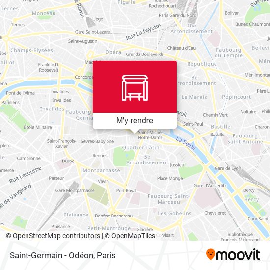 Saint-Germain - Odéon plan