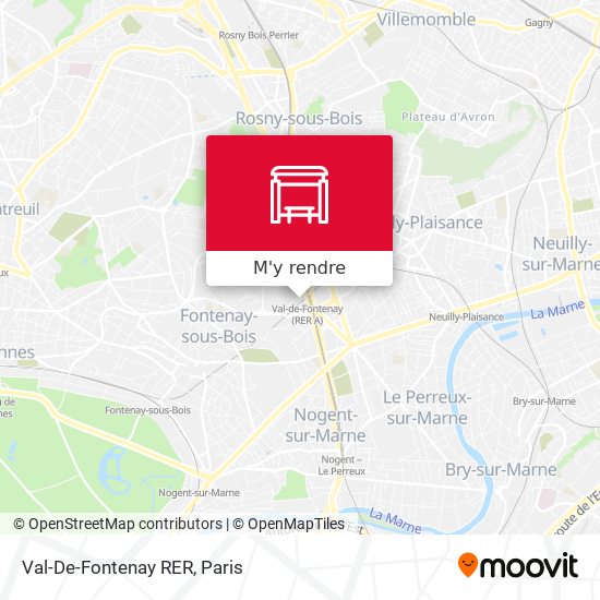 Val-De-Fontenay RER plan