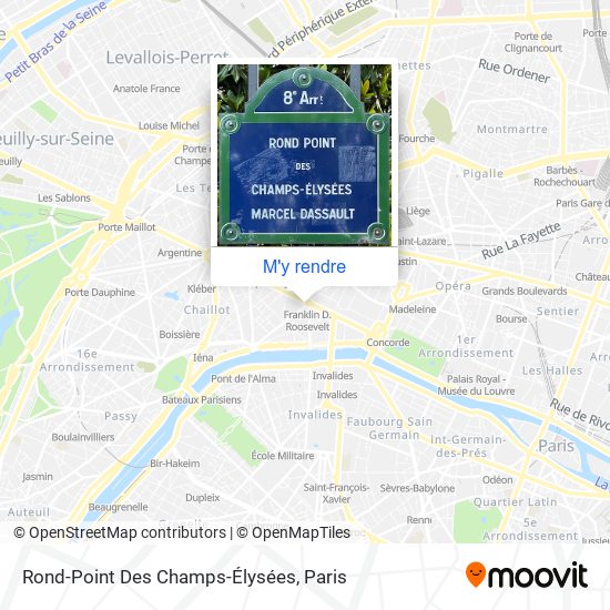 Rond-Point Des Champs-Élysées plan