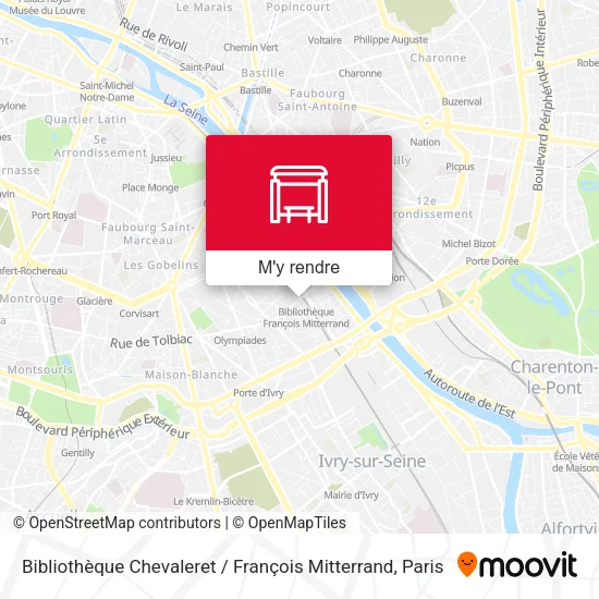 Bibliothèque Chevaleret / François Mitterrand plan