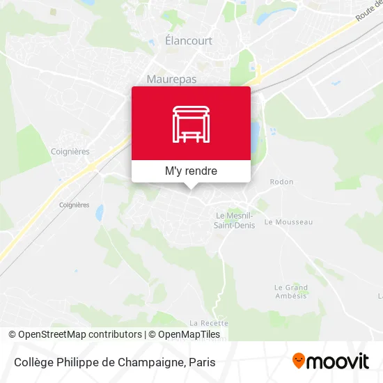 Collège Philippe de Champaigne plan