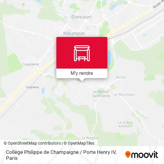 Collège Philippe de Champaigne / Porte Henry IV plan