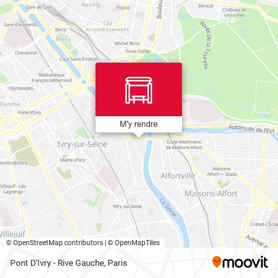 Pont D'Ivry - Rive Gauche plan