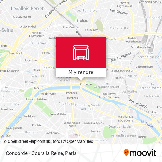 Concorde - Cours la Reine plan