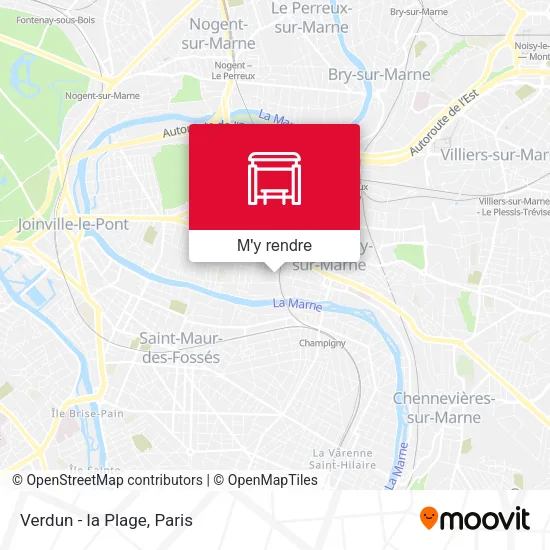 Verdun - la Plage plan