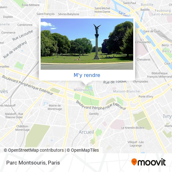 Parc Montsouris plan