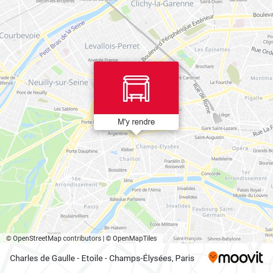 Charles de Gaulle - Etoile - Champs-Élysées plan