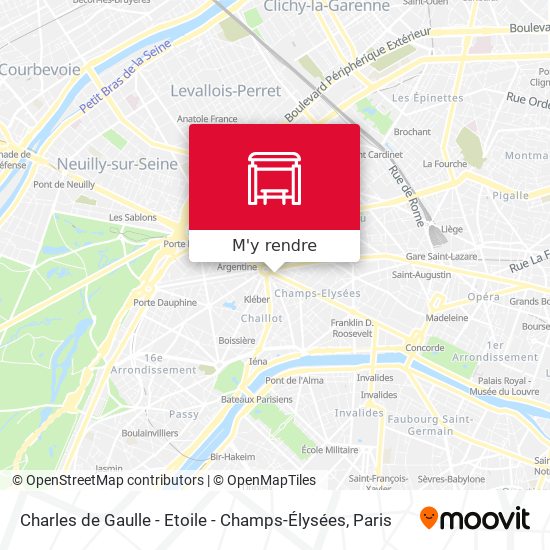 Charles de Gaulle - Etoile - Champs-Élysées plan