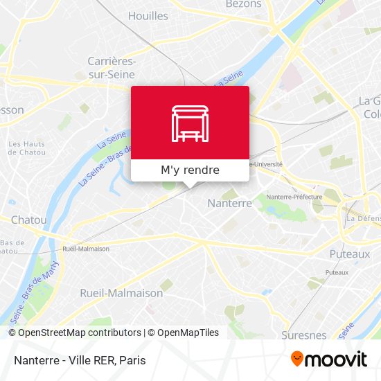 Nanterre - Ville RER plan