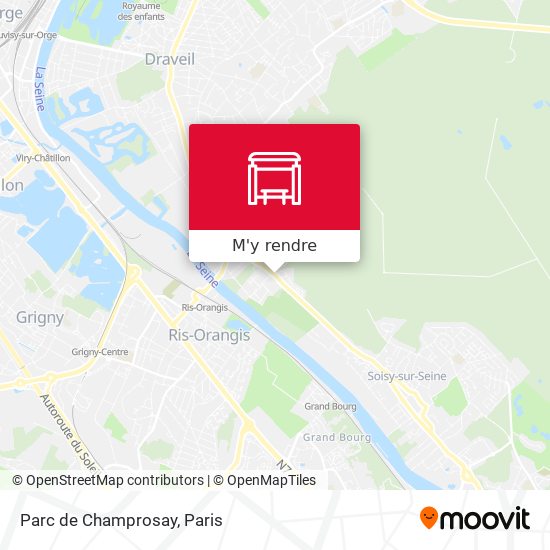 Parc de Champrosay plan