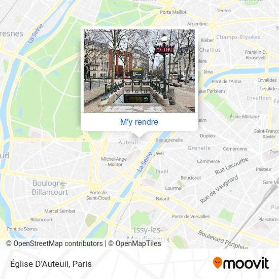 Église D'Auteuil plan