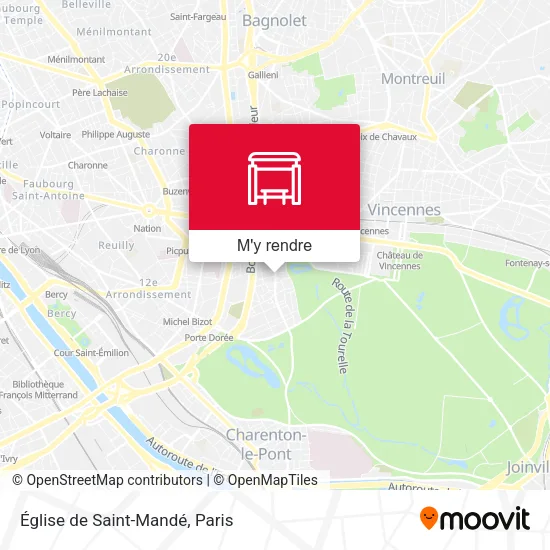 Église de Saint-Mandé plan