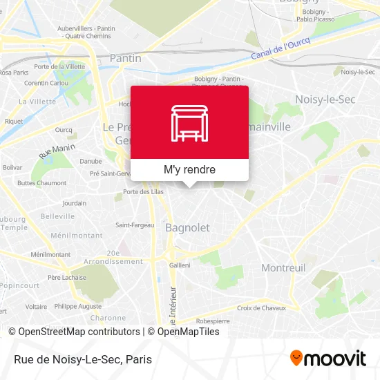 Rue de Noisy-Le-Sec plan