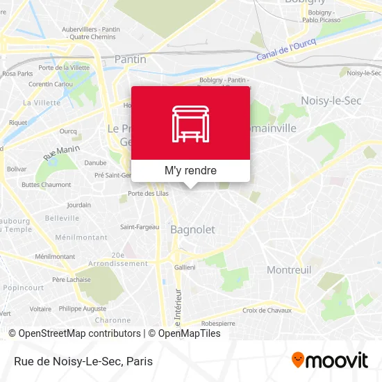 Rue de Noisy-Le-Sec plan