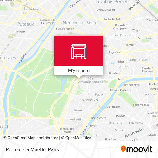 Porte de la Muette plan