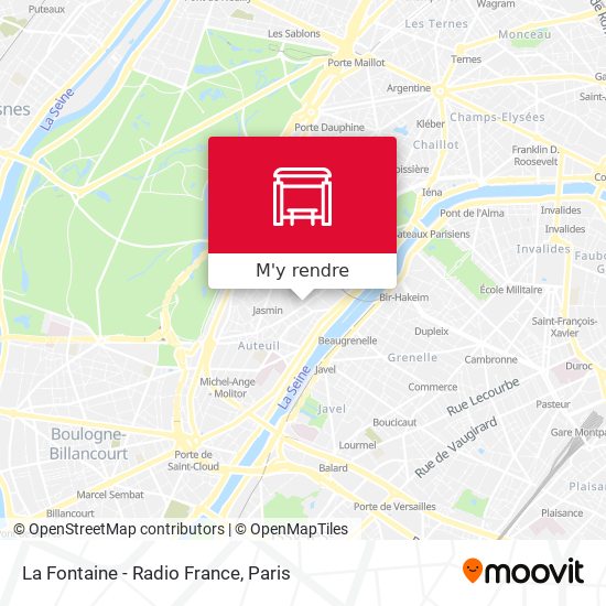 La Fontaine - Radio France plan