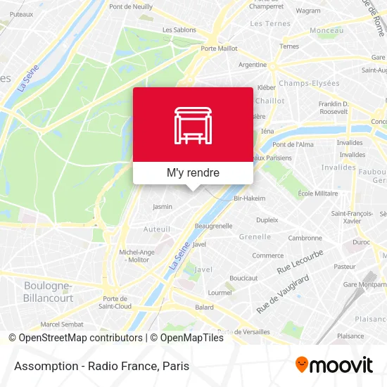 Assomption - Radio France plan