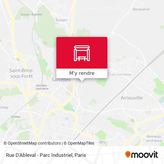 Rue D'Ableval - Parc Industriel plan