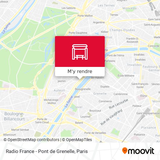 Radio France - Pont de Grenelle plan