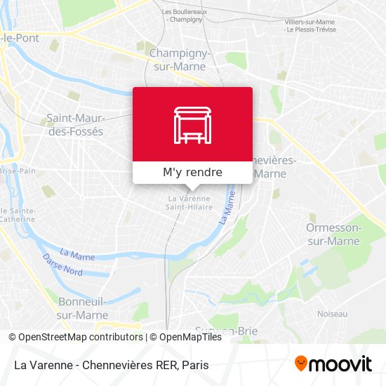 La Varenne - Chennevières RER plan