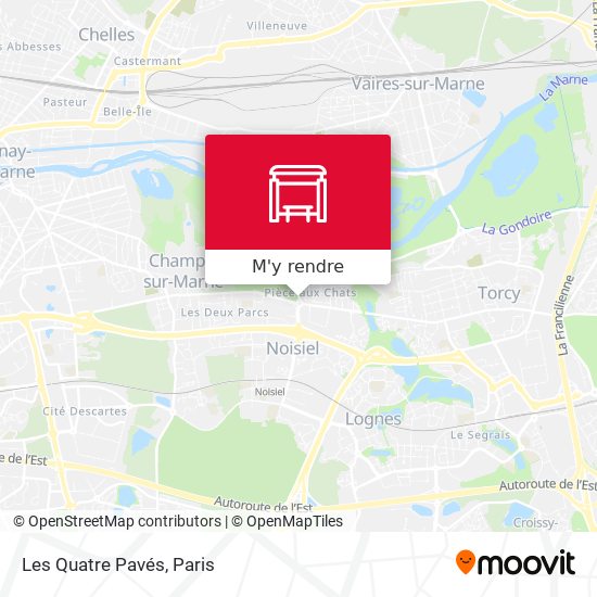Les Quatre Pavés plan