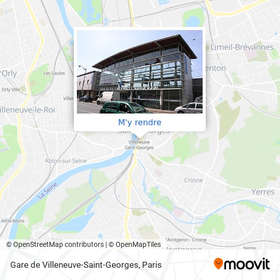 Gare de Villeneuve-Saint-Georges plan