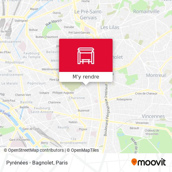 Pyrénées - Bagnolet plan