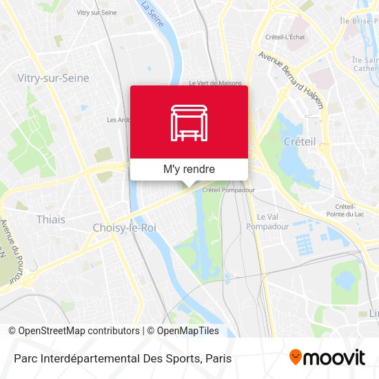 Parc Interdépartemental Des Sports plan