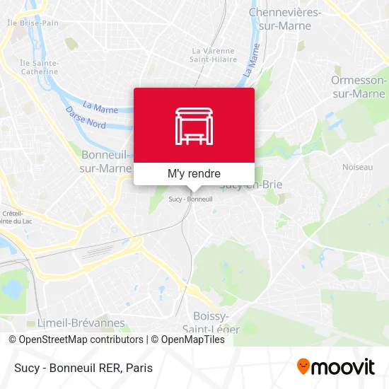Sucy - Bonneuil RER plan