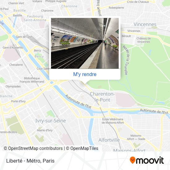 Liberté - Métro plan