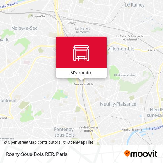 Rosny-Sous-Bois RER plan