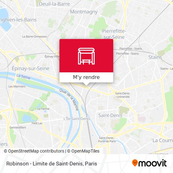 Robinson - Limite de Saint-Denis plan