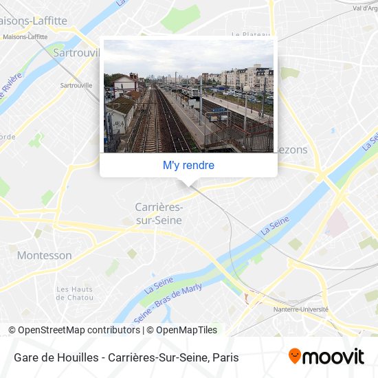 Gare de Houilles - Carrières-Sur-Seine plan