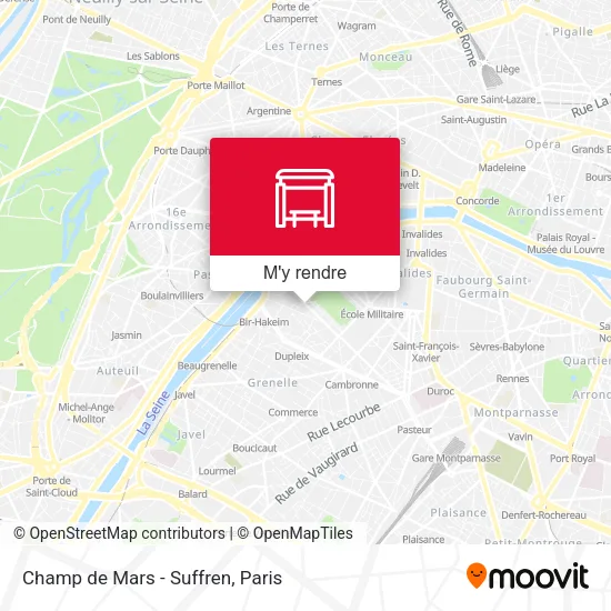 Champ de Mars - Suffren plan