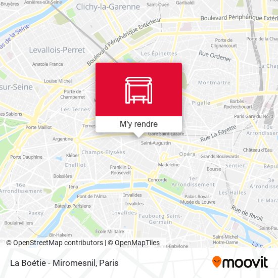 La Boétie - Miromesnil plan