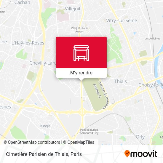 Cimetière Parisien de Thiais plan