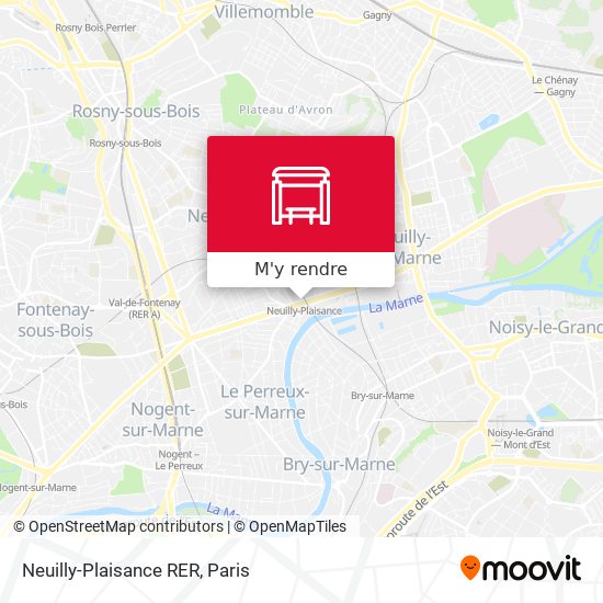 Neuilly-Plaisance RER plan