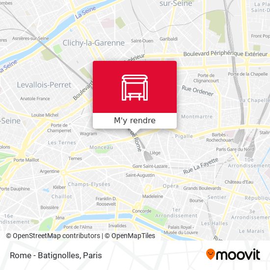 Rome - Batignolles plan