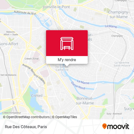 Rue Des Côteaux plan