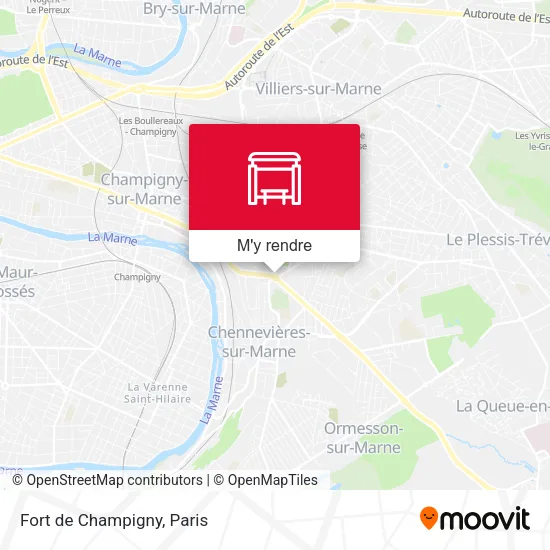 Fort de Champigny plan