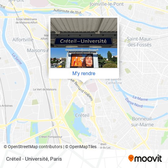 Créteil - Université plan