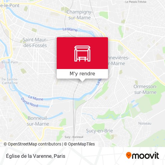 Église de la Varenne plan