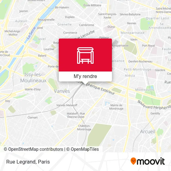 Rue Legrand plan