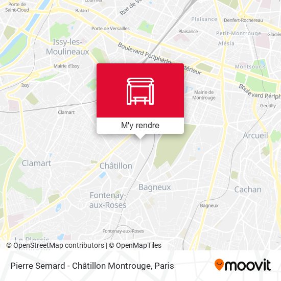 Pierre Semard - Châtillon Montrouge plan