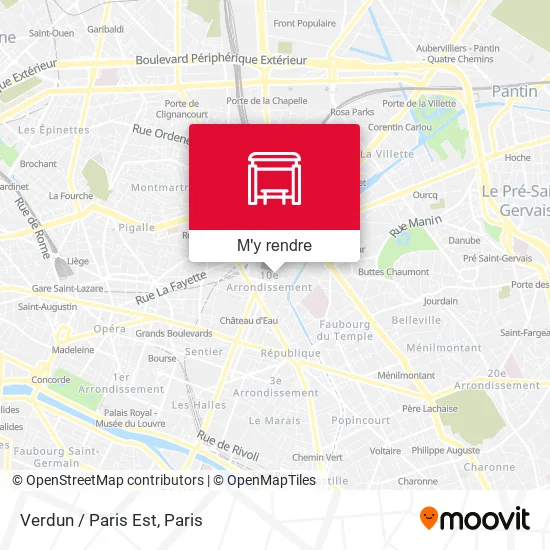 Verdun / Paris Est plan