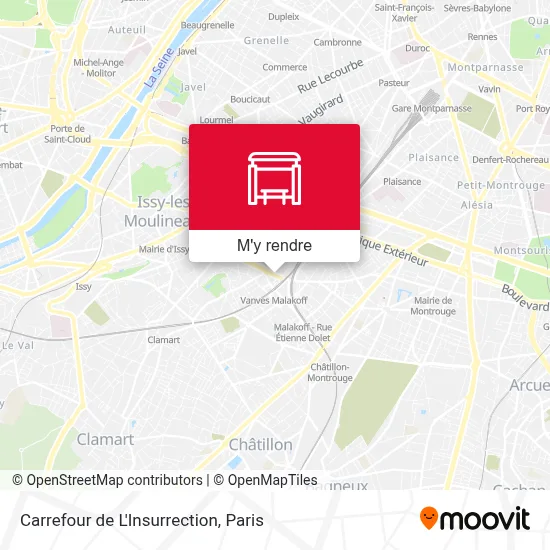 Carrefour de L'Insurrection plan