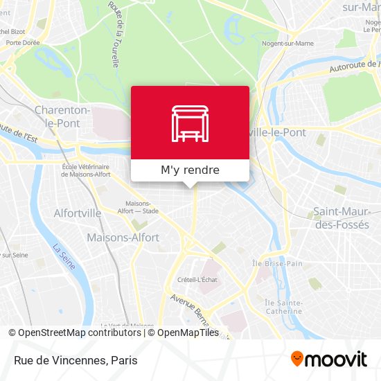 Rue de Vincennes plan