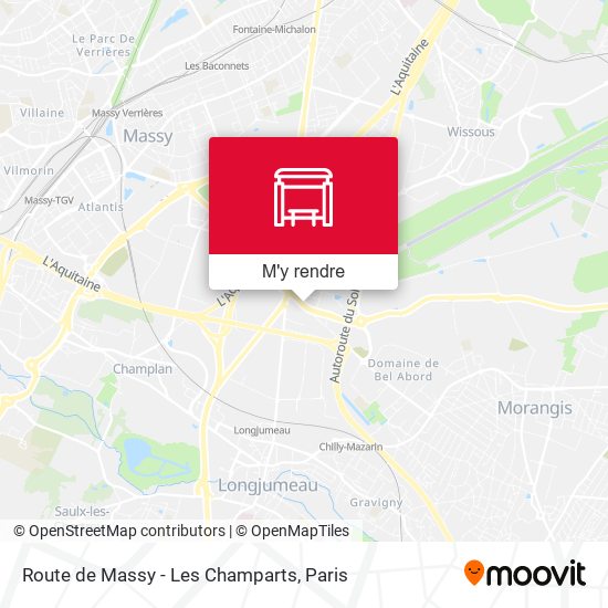 Route de Massy - Les Champarts plan