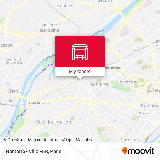 Nanterre - Ville RER plan