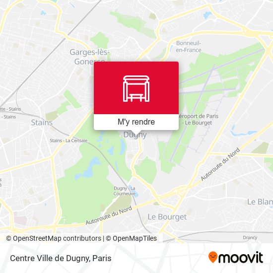 Centre Ville de Dugny plan